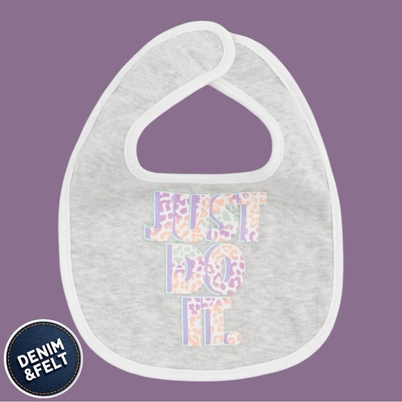 Nike Baby Girl Colorful Spot On Cheetah Bodysuit, Bib & Bootie 3 Piece Set | NEW - Picture 5 of 13